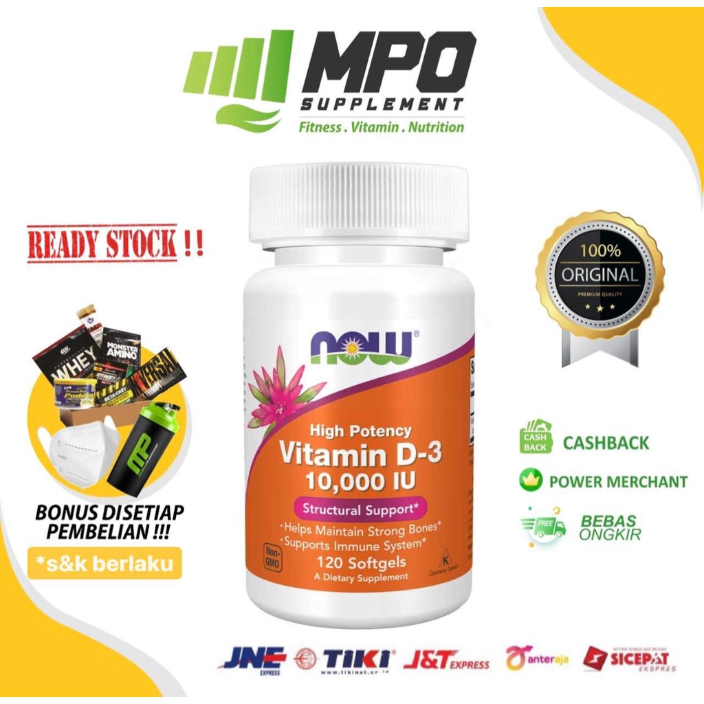 Now Foods Vitamin D-3 D3 D 10000 IU (120 softgels) Vitamin D-3 10,000 IU D3 10.000 10,000IU 10000 IU