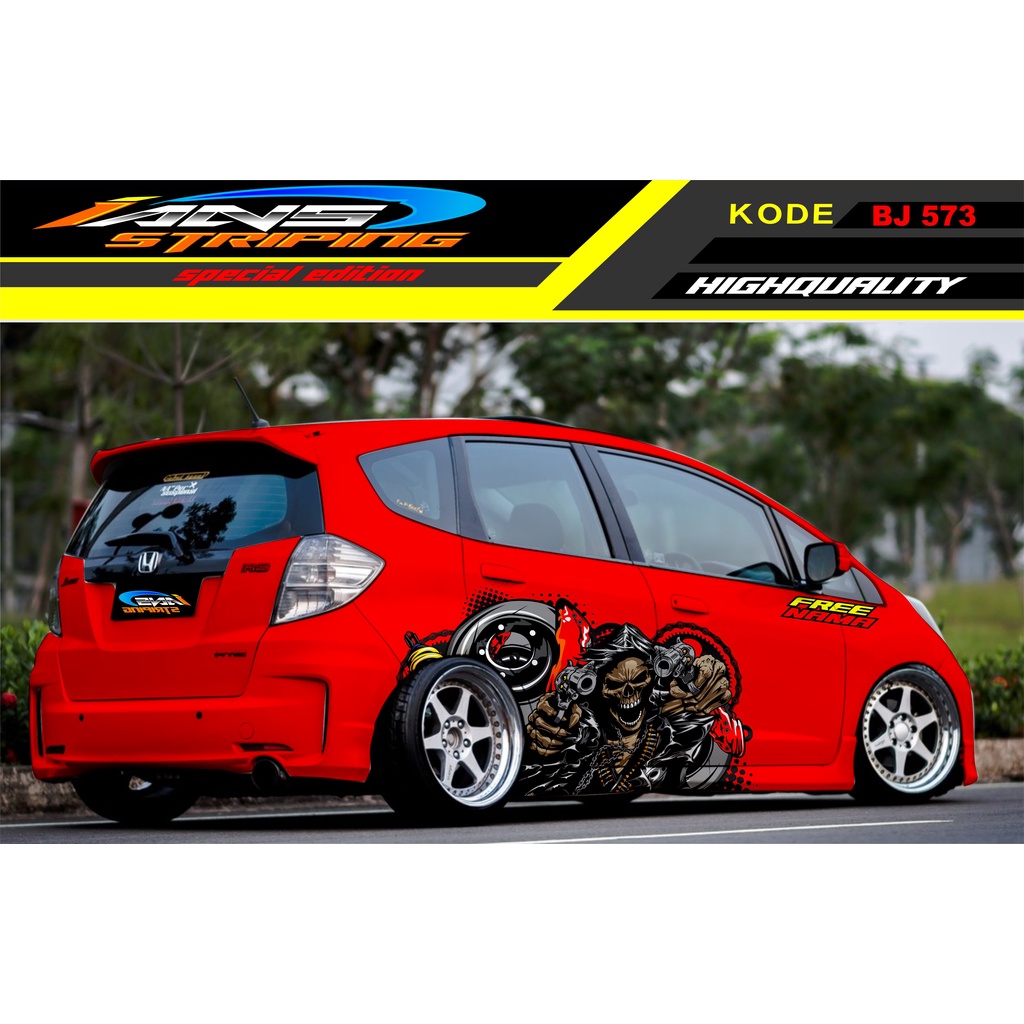 DECAL STIKER MOBIL JAZZ BRIO AVANZA YARIS / STIKER MOBIL / DECAL MOBIL / VARIASI STIKER UNTUK MOBIL