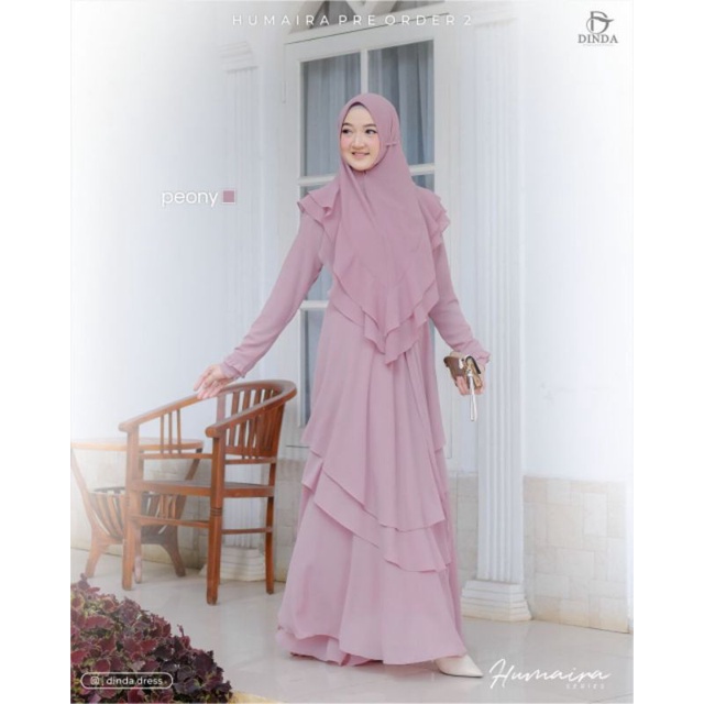 HUMAIRA DRESS PEONY BY DINDA DRESS