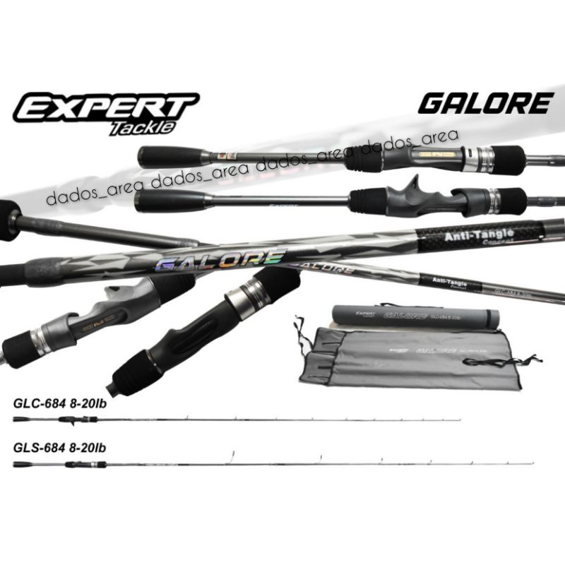 Joran Travel Rod Expert Graphite GALORE GLC 684 & GLS 684 8-20LB Spin & BC