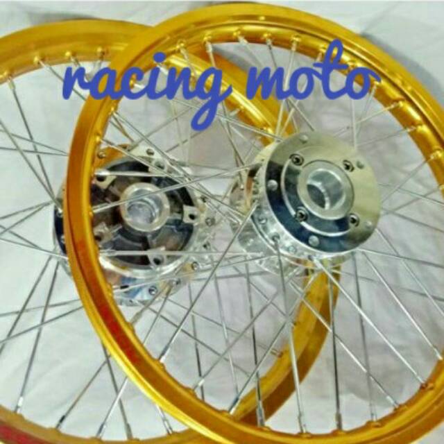 Velg rossi sepaket vixion new-vixion Old-scorpio new ring 17lx185-215 udah stel velg