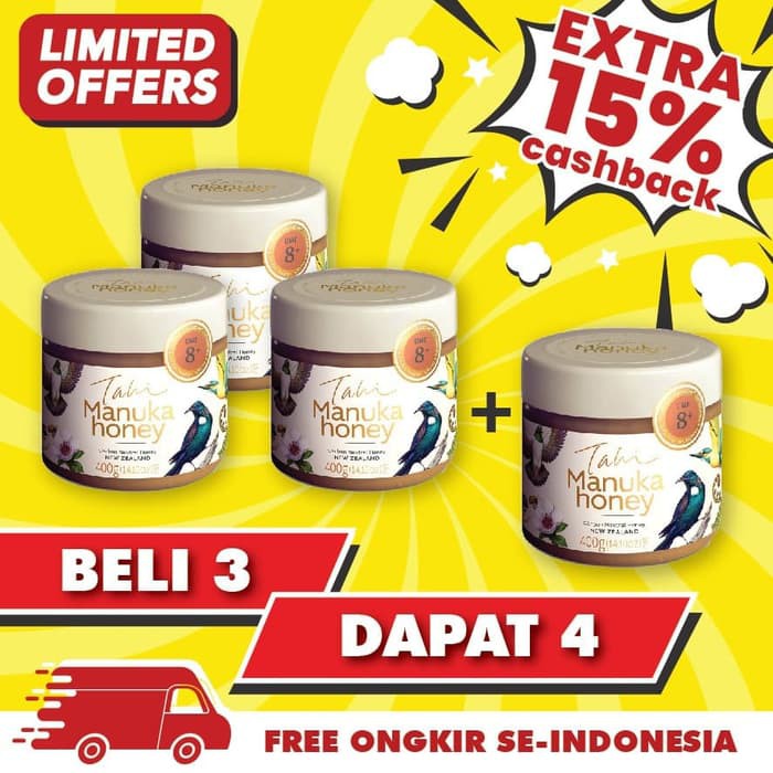 

Madu TAHI Manuka Honey UMF 8+ 400gr - MMD1742