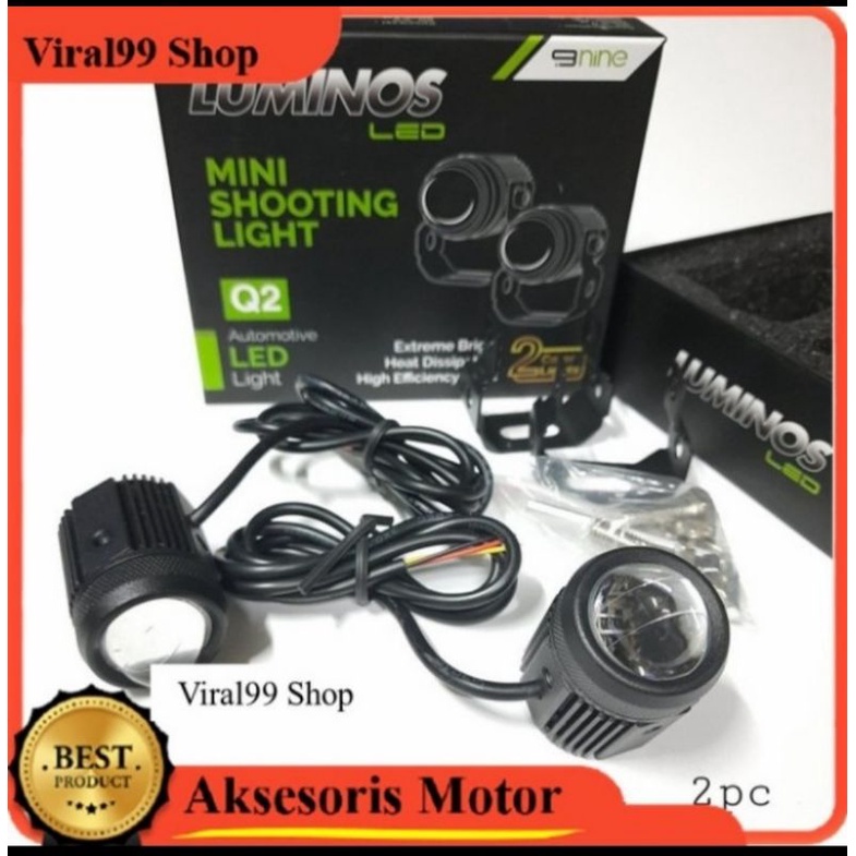 Lampu tembak D2 laser super terang LUMINOS Q2 Led sorot Super terang