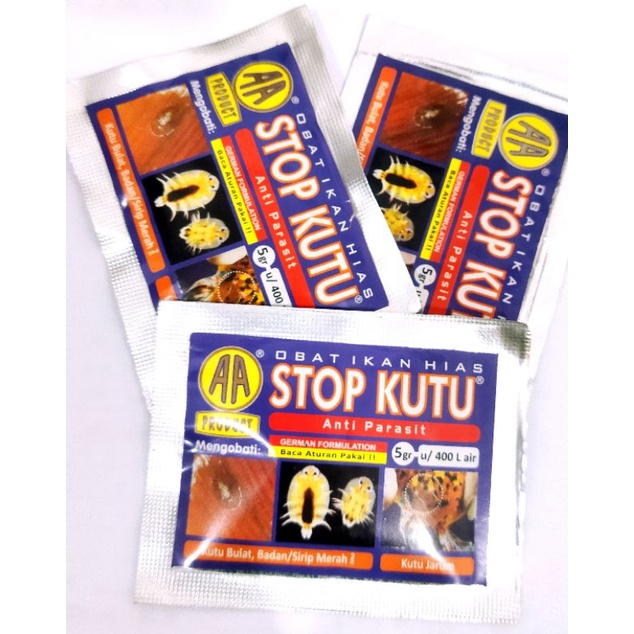 Obat Ikan Hias anti kutu AKARI AA STOP KUTU