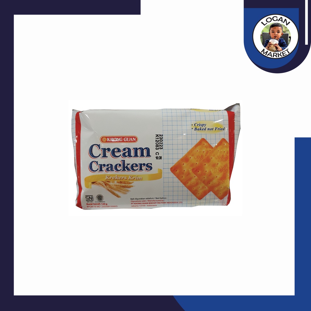 

Khong Guan Kong Guan Cream Crackers 115gram 115 gram (dulu 120gram 120 gram)