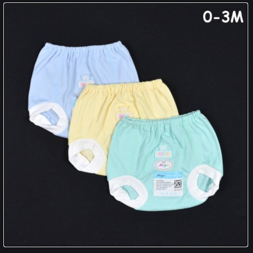 3 Pcs ARUCHI Celana Pop Pendek Panjang POLOS Bayi / Anak Warna Premium CBKS