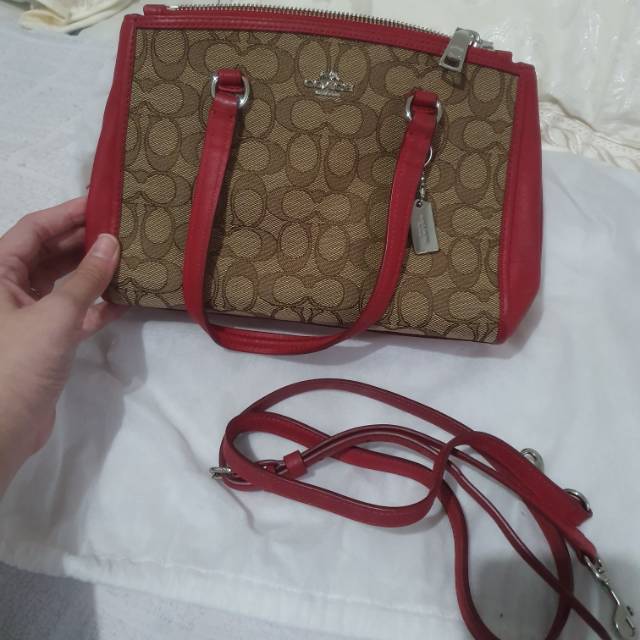 Tas coach original dengan tali panjang super langka good condition
