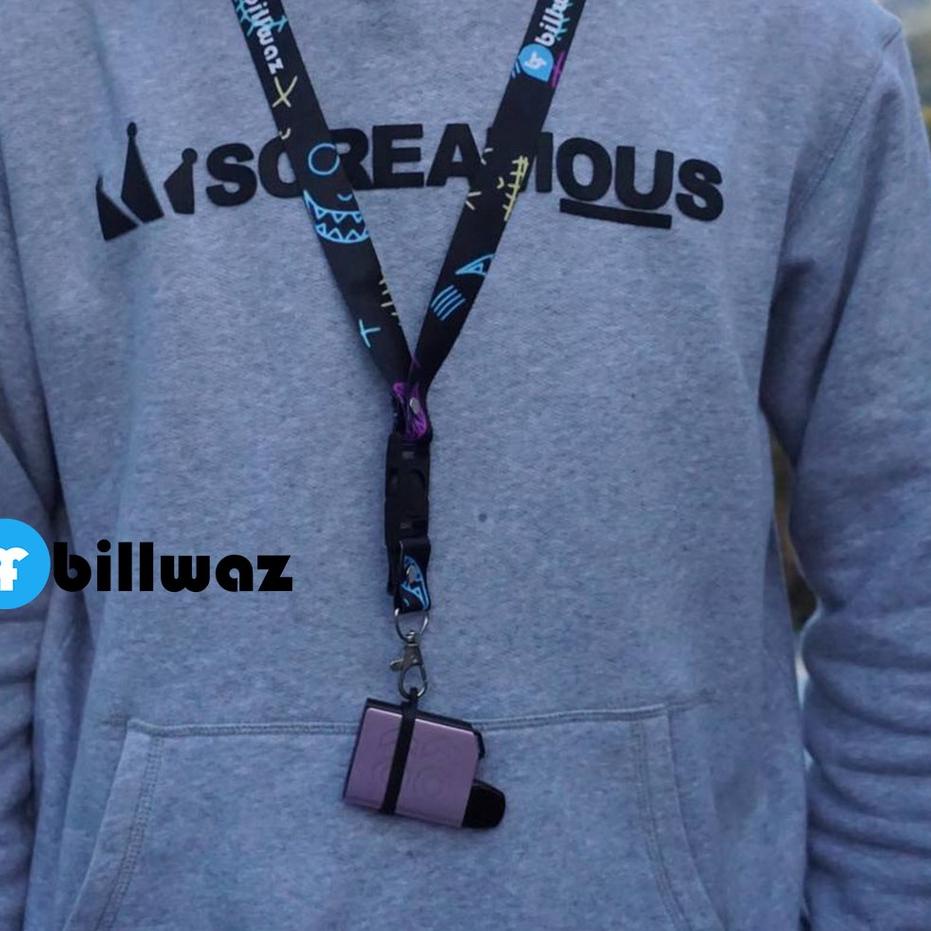 

Tidak Diragukan.. Lanyard Billwaz gantungan id card Motif neon Printing Oring 3 ukuran