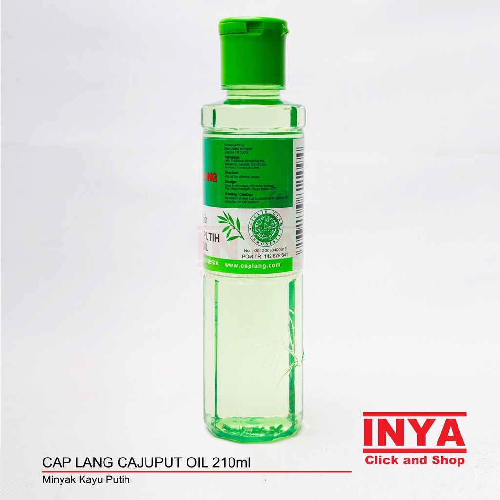 MINYAK KAYU PUTIH CAP LANG - CAJUPUT OIL 210ml - Massage - Pijat