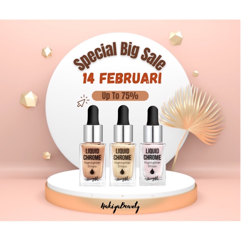 Barry M Liquid Chrome Highlighter Liquid Fortune / Highlighter Cream / Barry M Highlighter