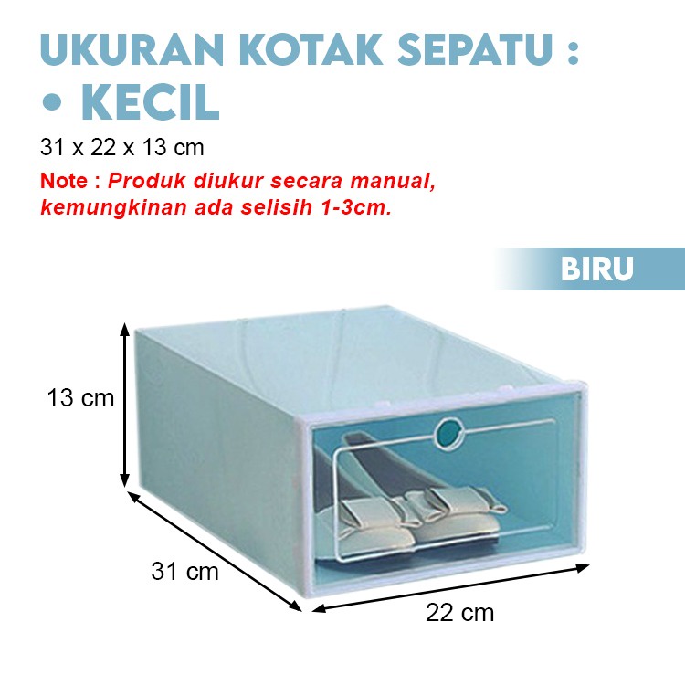 Kotak Sepatu Lipat Serbaguna box sepatu Tempat Penyimpanan Sandal Shoes Storage Box Worldhome66