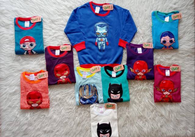 SWEATER BOBO KIDS 2 LAMPU / BAJU LED ANAK / BAJU LENGAN PANJANG ANAK / BAJU ANAK LED