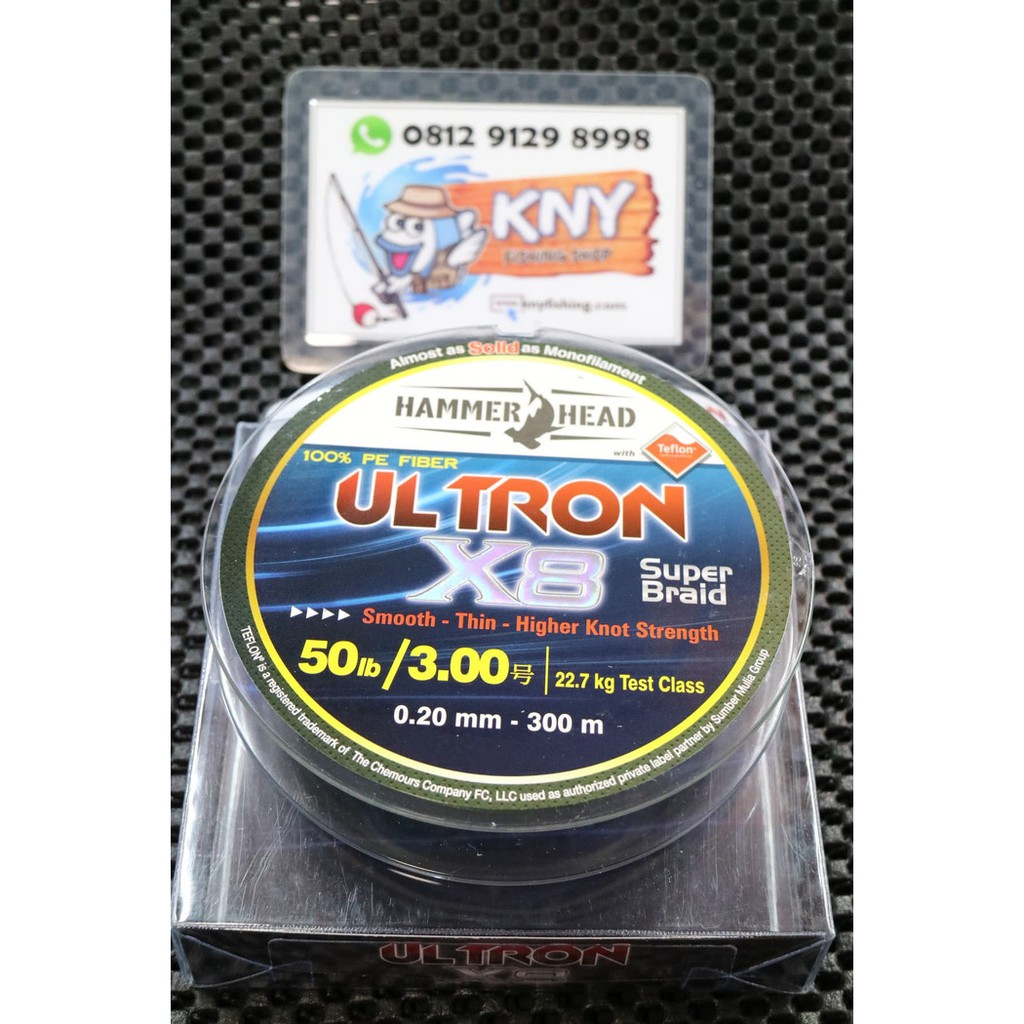 Order Langsung Hammerhead ULTRON PE 3 Harga Oleng Kapteeen Benang PE Senar Pancing Berkualitas