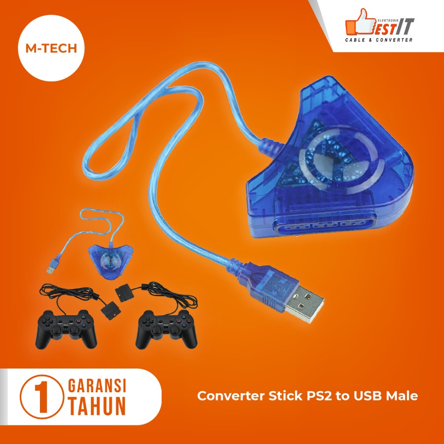 Converter USB to PS 2 Double For Gamepad / Stick PS2 To PS 3