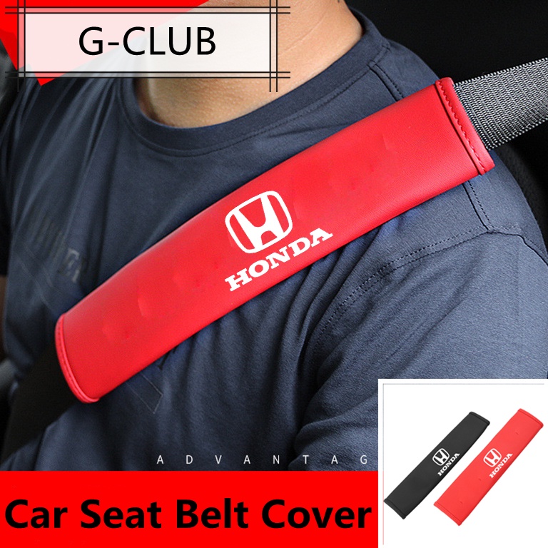 G-club Cover Pelindung Bahu Bahan Kulit Untuk Sabuk Pengaman Mobil Honda