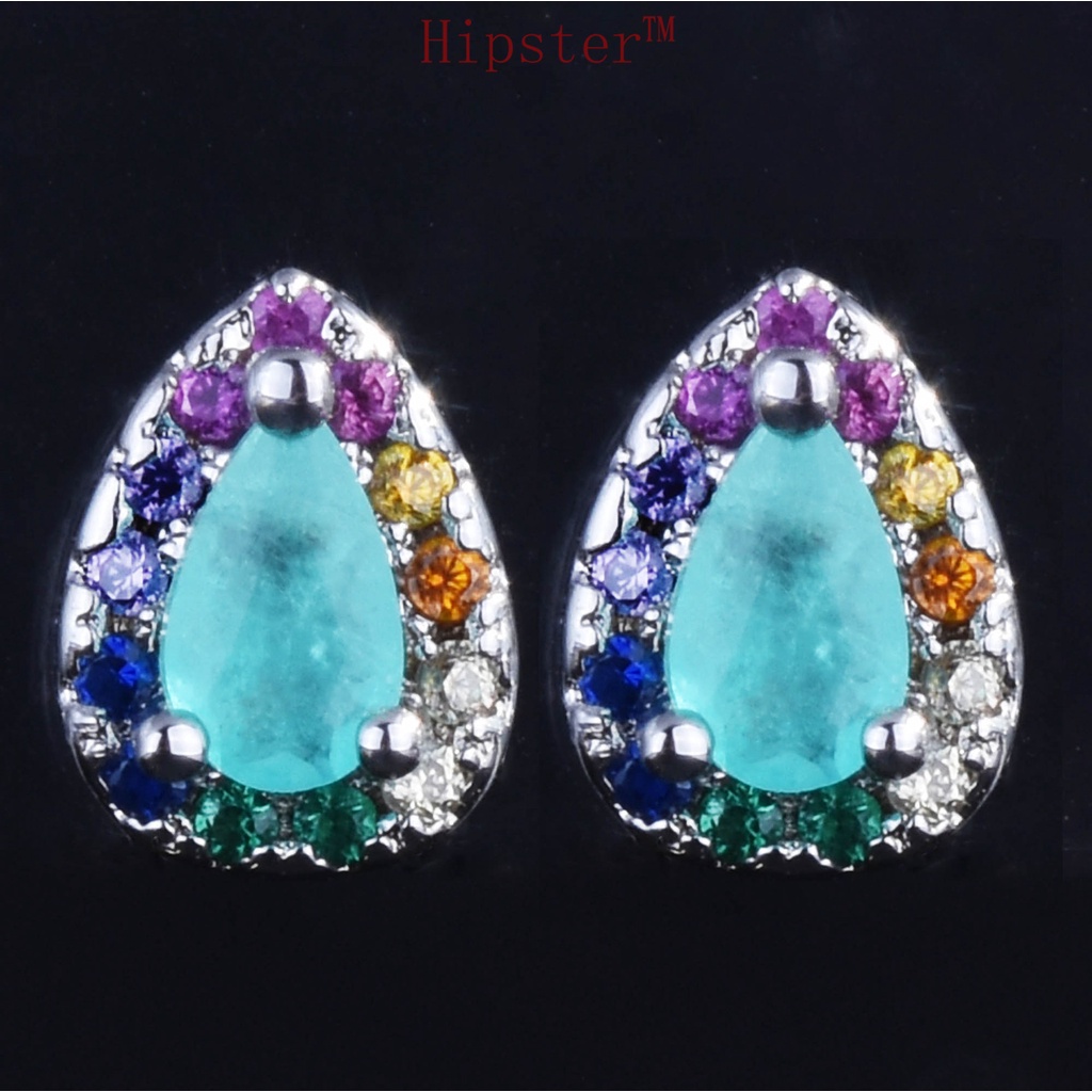 Anting Tusuk Trendy Bahan Sterling Silver 925 Untuk Wanita