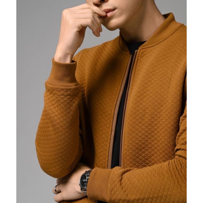jaket comfy heymale.id warna brown