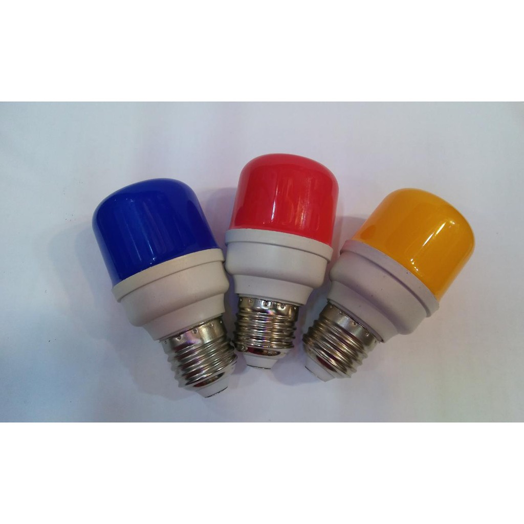 lampu kapsul led 5 watt biru kuning merah lampu leb bulb 5 watt