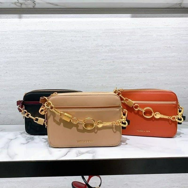 7.7 SALE | CK double zip crossbody bag