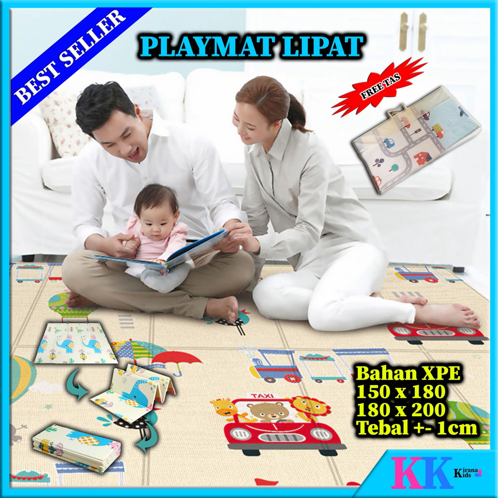 playmat baby karpet bayi matras alas bermain lipat anak playmat baby karpet bayi matras alas bermain lipat anak