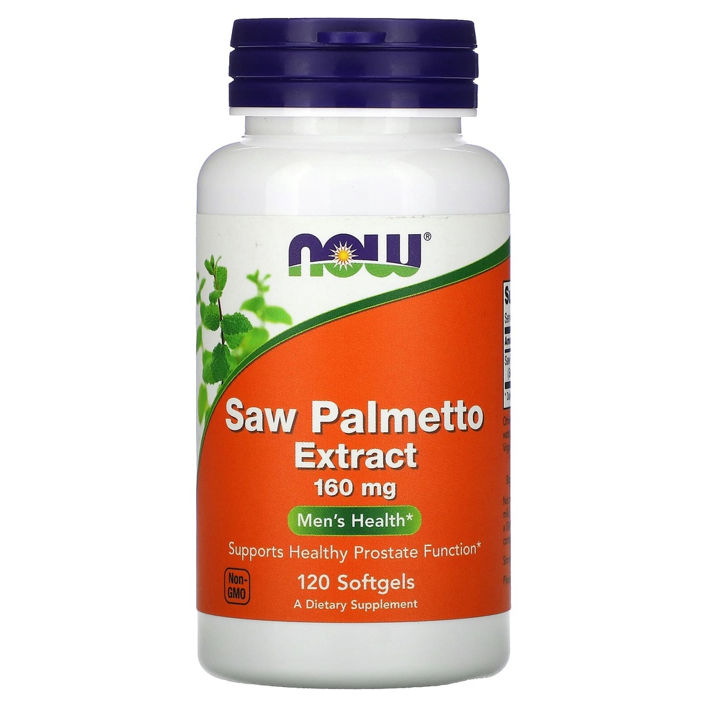 Now Foods Saw Palmetto Extract 160 mg 120 Soft Sup Prostat ORI USA