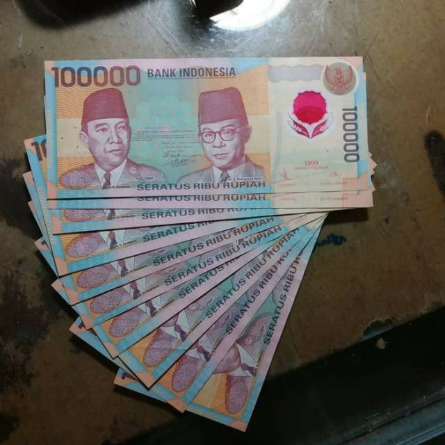 Uang Kuno 100000 polymer