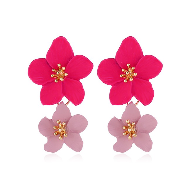 LRC Anting Tusuk Fashion Flower Earrings f4931x