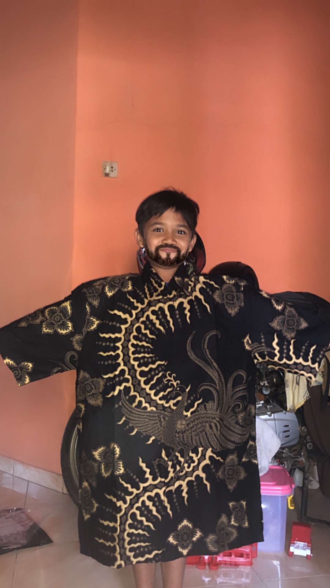 Kemeja Batik Prabu Bahan Katun Baturaden Reguler Fit B381