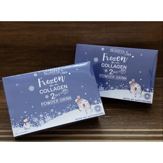 FROZEN COLLAGEN 2IN1 POWDER DRINK ORIGINAL [BPOM] HALAL