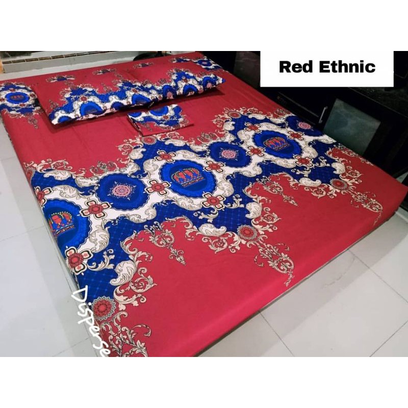 SEPREI Sprei Murah Motif Batik RED ETHNIC HomeMade Berkualitas
