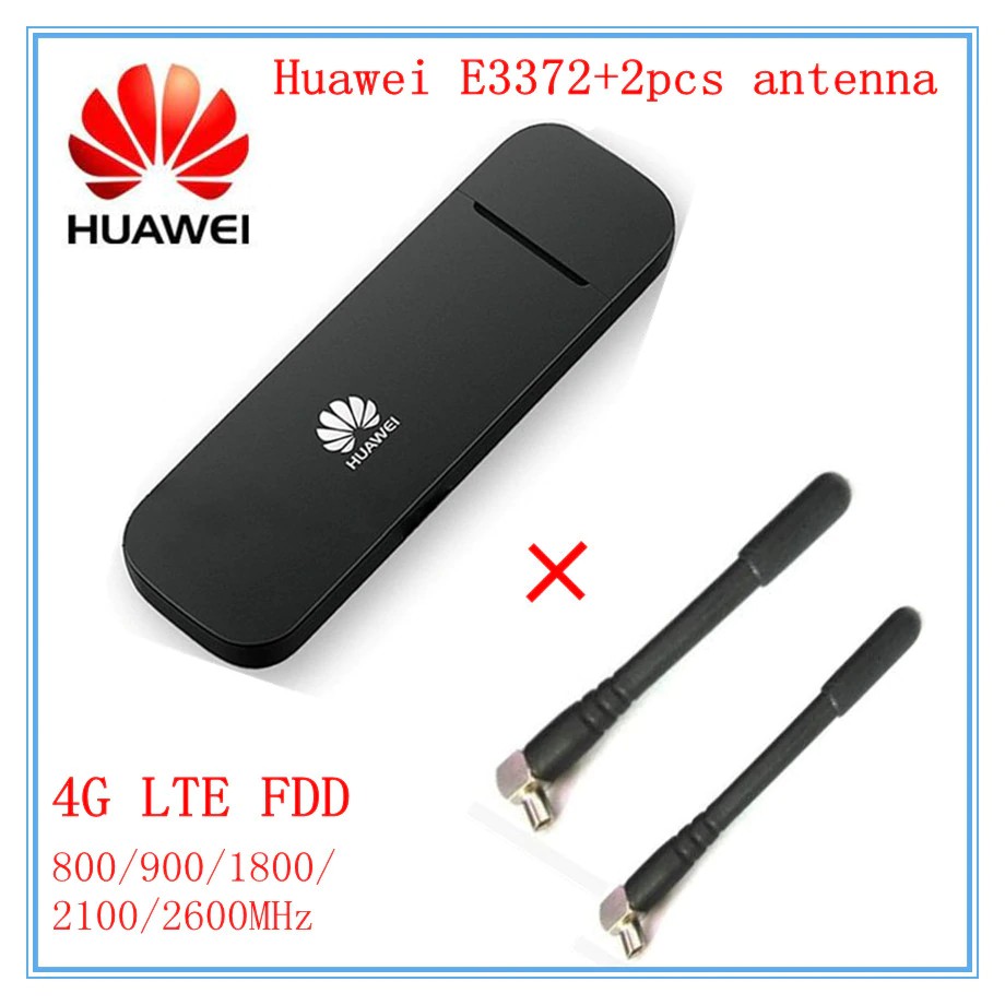 alat Unlocked Huawei E3372 E3372h-153 (Plus Sepasang Antena) 4G ...