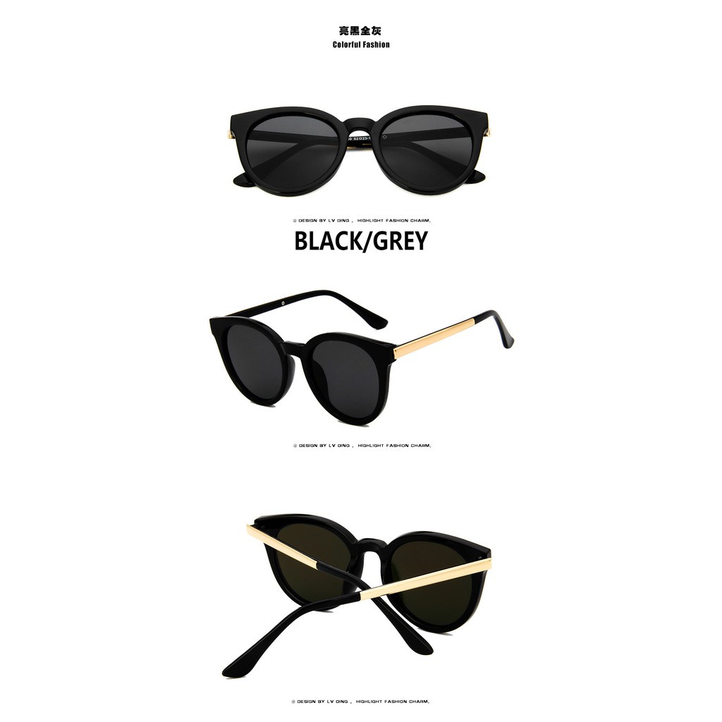 2018 Kacamata Bingkai Kacamata Fashion Baru Korea Wanita / Pria Dengan 10 WARNA free gift-BLACK/GREY