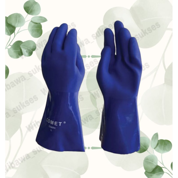 Jual Sarung Tangan Karet Pvc Tebal Comet Cg656 Original | Shopee Indonesia