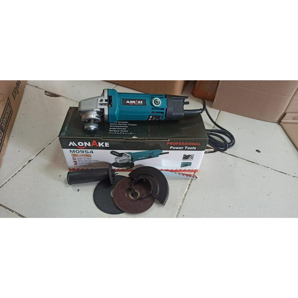 FULL TEMBAGA Mesin Gerinda Listrik Monake 4&quot; / Angle Grinder 4 Inch