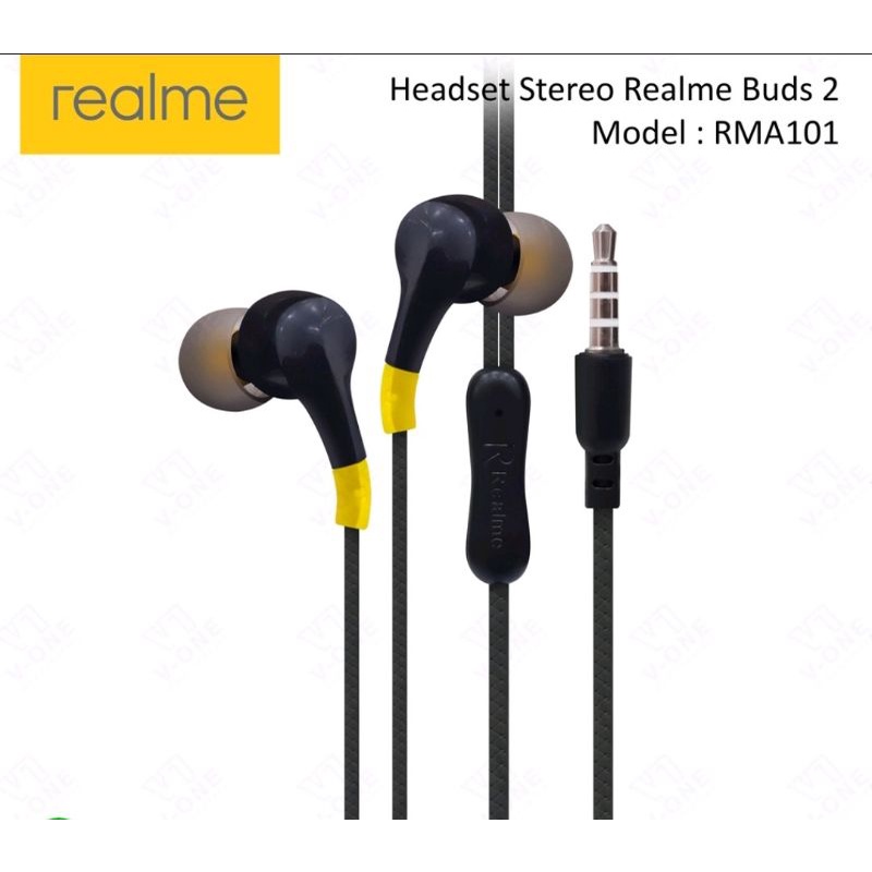 HANDSFREE REALME STEREO BUDS HF REALME BUDS 2 EARPHONE REALME STEREO HANDSET REALME HEADSET REALME