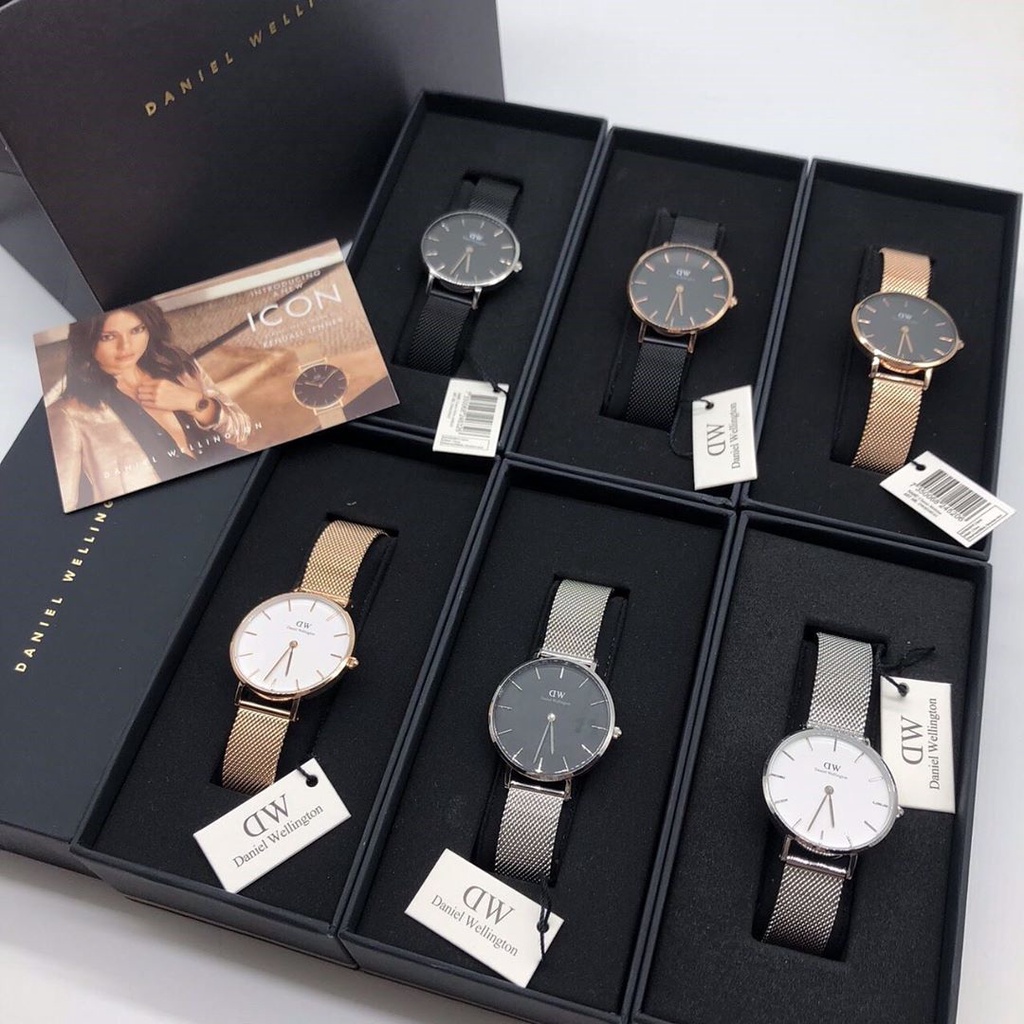 (Original 100% - Garansi 2 Thn) Jam Tangan Daniel Wellington Original Wanita Petite Stainless Steel Free Box  Dan Kartu Ucapan / Jam Tangan DW Original