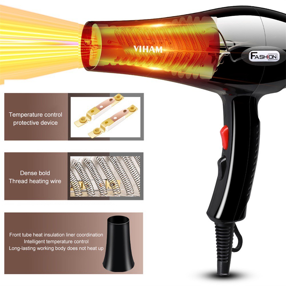 ❤❤Hair dryer 800W Pengering Rambut Termurah Daya tinggi Pengering Rambut Panas/Dingin/ Viham Fashion Style