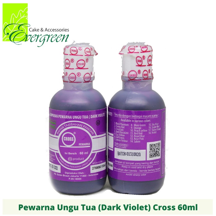 

Pewarna Makanan Ungu Tua (Dark/Super Violet) 60ml