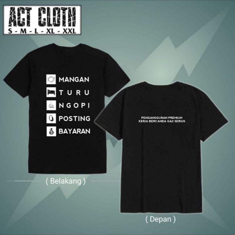 KAOS MANGAN TURU NGOPI POSTING BAYARAN