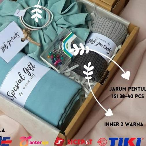 

➭ Parsel Hampres Ramadhan Kado Hadiah Jilbab Pashmina Murah RI1 - Premium B ➺