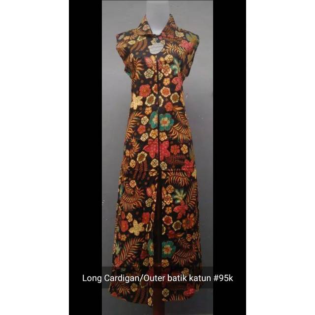 Outer Long Cardigan Batik Katun