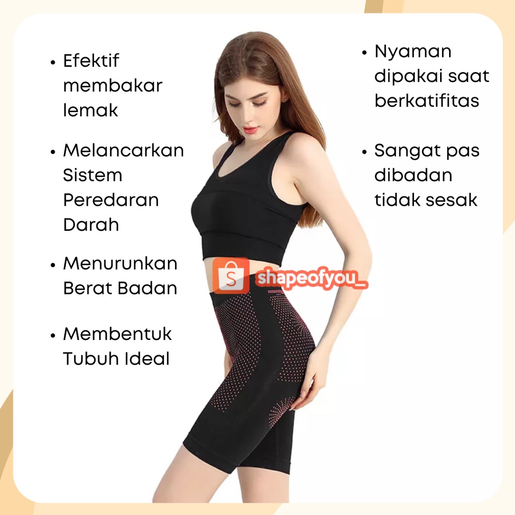 Slimming Suit 3 in 1 Baju Korset Celana Pelangsing Infrared MONALISA Made In Japan, Dapat 3 pcs