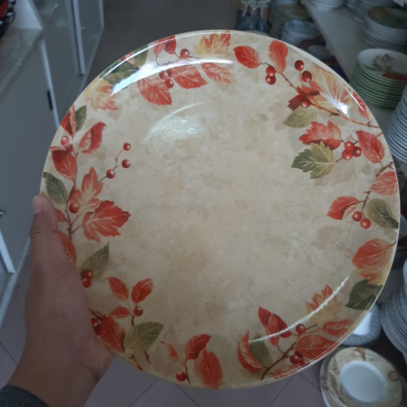 DINNER PLATE AUNTUMN/PIRING SANGO/PIRING LUCU