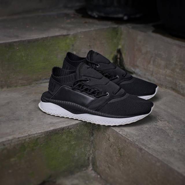 puma tsugi black and white