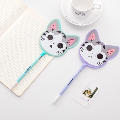 ♚𝗧𝗦 𝟰𝟳𝟲♚Pulpen Kipas Karakter Kucing Pena Kipas Animal Souvenir Lucu