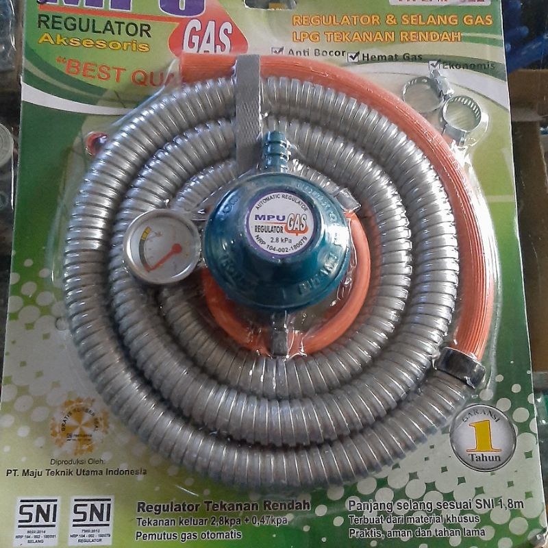 PAKET SLANG REGULATOR GAS MPU SNI