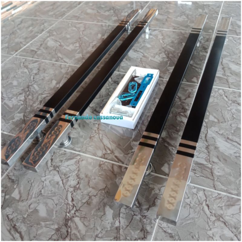 Set Bodi Kunci 4pcs Handle Pintu Tarikan Pintu 80cm 100cm 120cm 150cm Gagang Pintu / Kunci Pintu sta