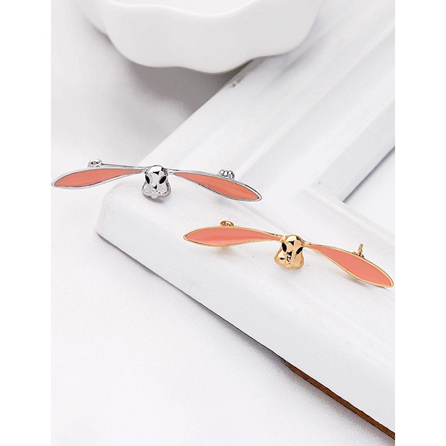 LRC Bross Fashion Platinum Drop Glaze Rabbit Brooch D17369