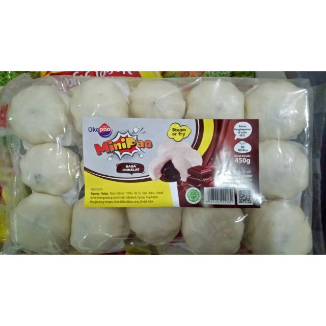 

Minipao Okepao / Minipao rasa Coklat isi 30 pcs /Bakpau mini