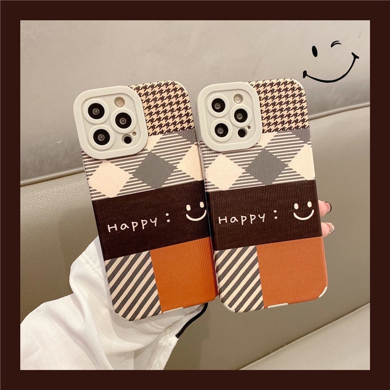 Casing Soft Case Silikon Motif Happy Face Untuk IPhone 12 13 11 Pro Max X Xs Max Xr 8856